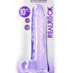 Realrock Crystal Clear Realistic Dildo with Balls